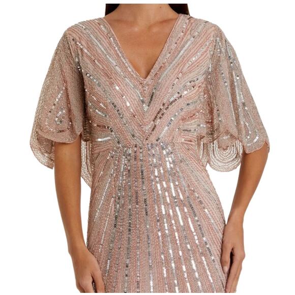 NWT MAC DUGGAL DRESS GOWN 20 PINK MOTHER OF BRIDE FORMAL BRIDESMAID EVENING - Picture 3 of 16